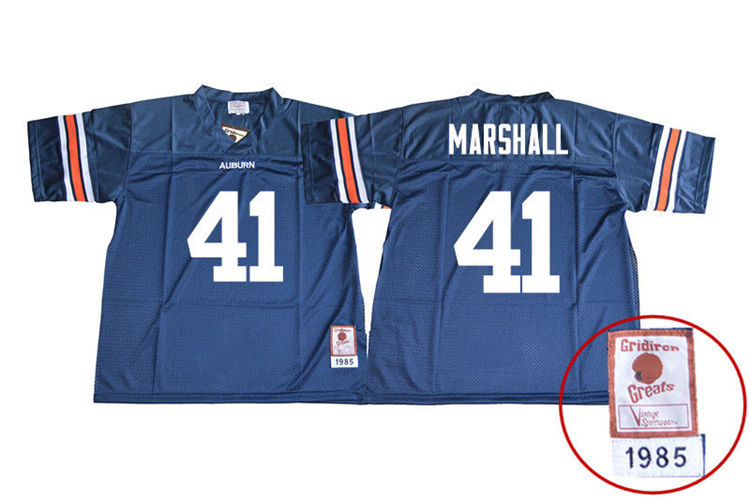 Men's Auburn Tigers #41 Aidan Marshall 1985 Throwback Navy College Stitched Football Jersey